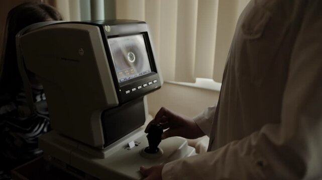 A modern device used in ophthalmology is an automatic refractometer. A device for quickly and accurately determining the refractive power of the eye, used in ophthalmology to detect myopia, hyperopia 