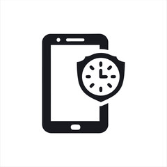 A simple black phone symbol representing mobile or landline communication. Perfect for apps, websites, and user interface design.