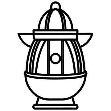 black and white citrus juicer clip art preview