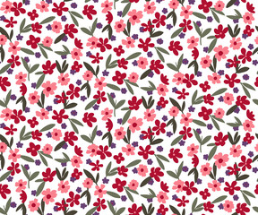 High quality AOP seamless flower print for fabric print 