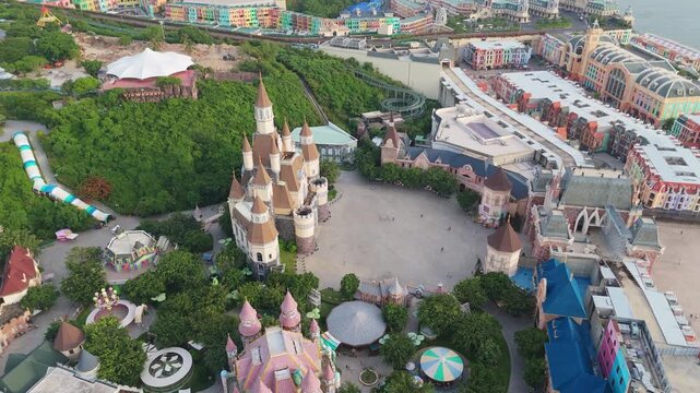 Castle-Style Theme Park Architecture at Vinpearl, Nha Trang