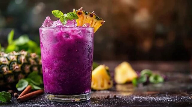 peruvian chicha morada purple corn drink video