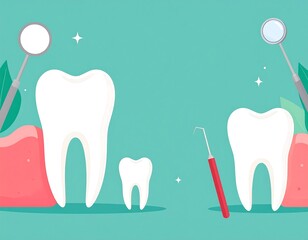 Dental care illustration