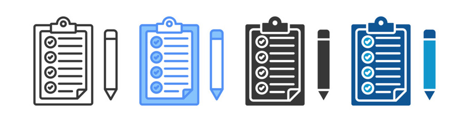 Task Icon Set Multiple Style Collection