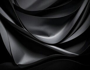 Abstract dark drapes.  Deep folds and curves