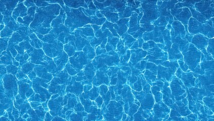 A captivating digital illustration showcases a vibrant blue water surface with intricate patterns of ripples and reflections.