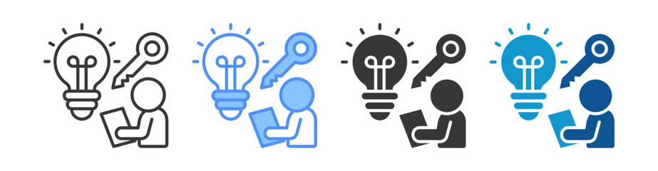 Problem Solving Icon Set Multiple Style Collection