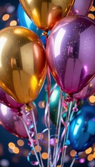 Colorful Balloons Celebration Background Party Decorations