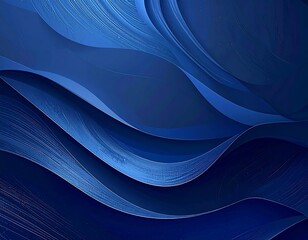 Abstract deep blue wavy textured background