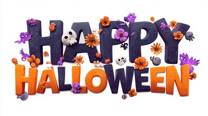 Happy Halloween decorative letters