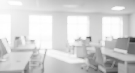 Modern Blurred Office Interior Background for Business Concepts and Copyspace