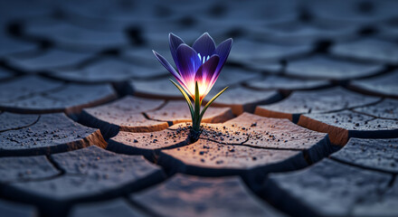 Hope in the Desert A Glowing Bloom