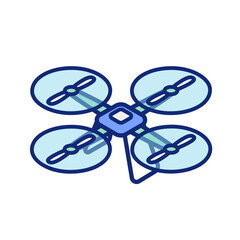 Isometric Illustration of a Delivery Drone