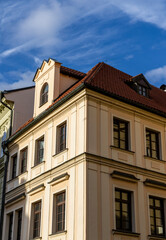 Prague cityscape. View of the city from above. Prague, Czech Republic.