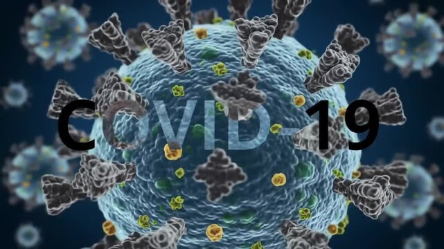 covid-19 coronavirus disease microscopic view global pandemic - Powered by Adobe