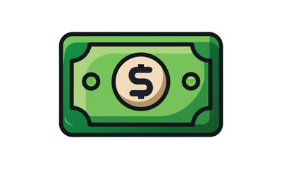 Money Dollar Icon Illustration