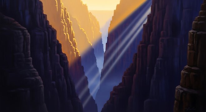 Canyon Light Rays.