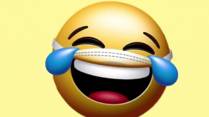 laughing emoji wearing mask joyful expression - Powered by Adobe
