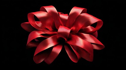 Fototapeta premium red gift bow.