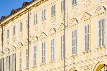 Sunlit Splendor: A Majestic Summer Afternoon at Piazza San Carlo in Turin, Italy, Europe