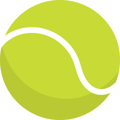 Classic tennis ball iconic sports equipment for athletic play and game day excitement outdoor activity and competition essential isolated on transparent background