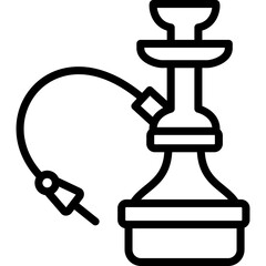 hookah line art