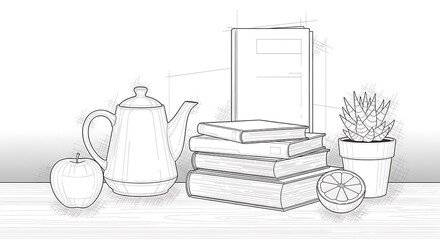 Still Life with Sketch.