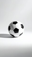 Obraz premium Soccer ball, white and black