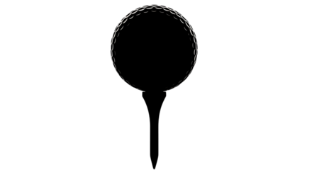 Golf ball dimples abstract circle on black sport game