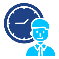 Time Management Simple Vector Icon Collection