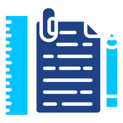 Office Supplies Simple Vector Icon Collection