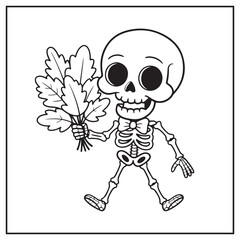 Vintage Halloween Coloring Pages