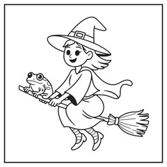 Vintage Halloween Coloring Pages