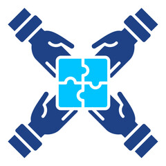 Teamwork Simple Vector Icon Collection