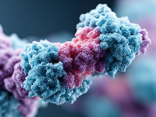 Accurate depiction of antibody binding to antigen in immunological biochemical process