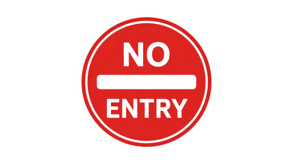 Clear prohibition warning symbol stop unauthorized access and ensure safety