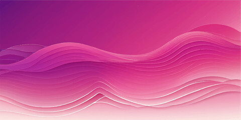 Abstract vector illustration of smooth pink and purple wave lines for a stylish digital background design