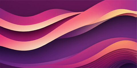 Vector curve design illustration with pink and light color wave pattern texture