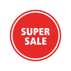 Red sale banner with the text 