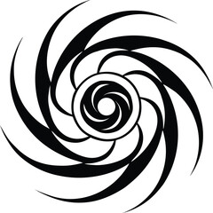black and white abstract swirl background