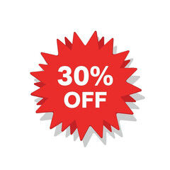 Red sale banner with the text 