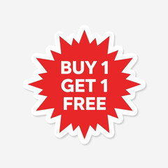 Red sale banner with the text 