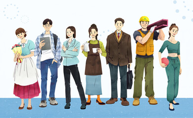 Fototapeta premium 청년 일자리