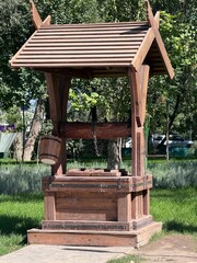 wooden house in the garden