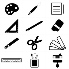 Icon painting tools.eps