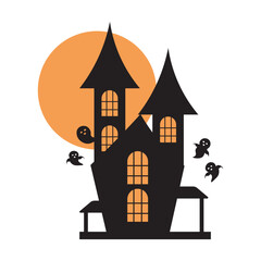 Haunted House Illustration