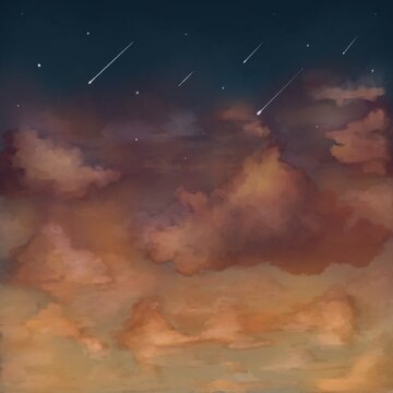 clouds in the night