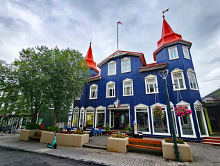 Wonderful views of Iceland's second largest city, Akureyri, with expansive views of the mountains in the background.