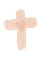 modern abstract watercolor cross