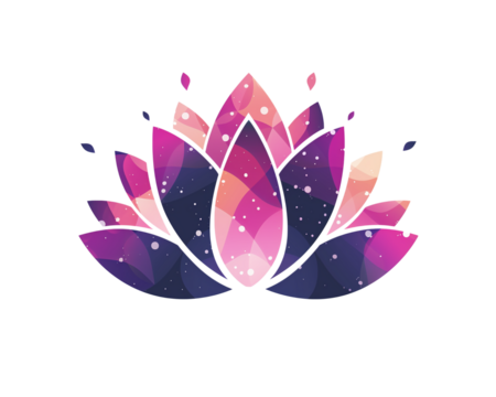 Yoga lotus icon in clean vector style isolated on a transparent background - Powered by Adobe